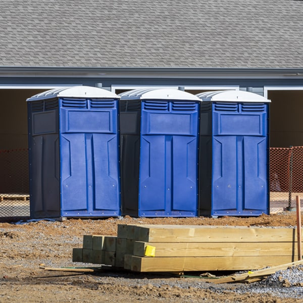 how can i report damages or issues with the porta potties during my rental period in East Alto Bonito